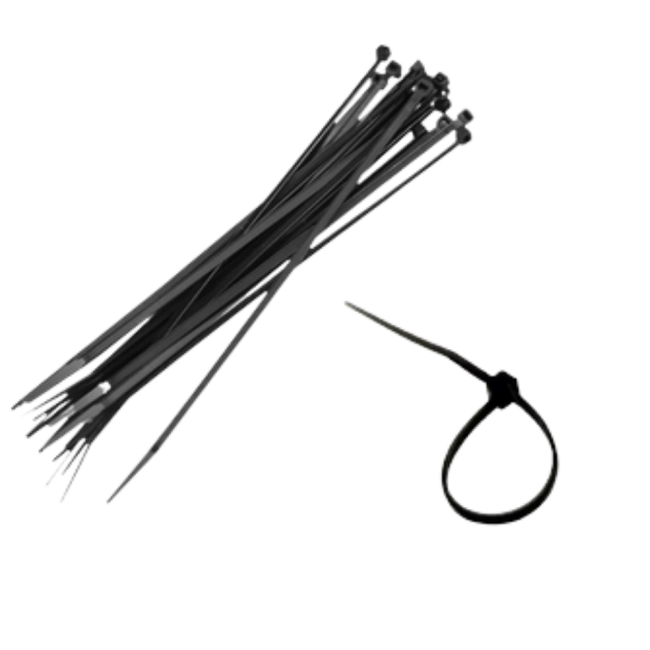 Abraçadeiras de nylon 2.5 x 100mm - 15 peças