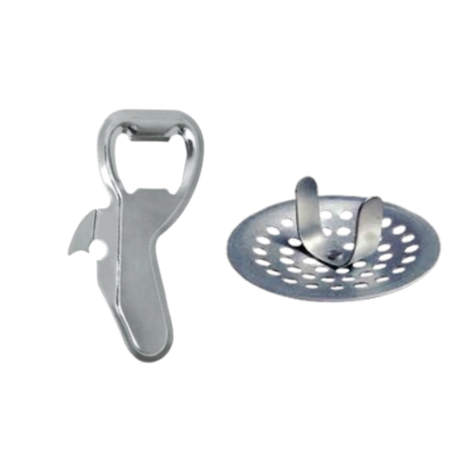 Abridor de lata + Ralo zincado com trava