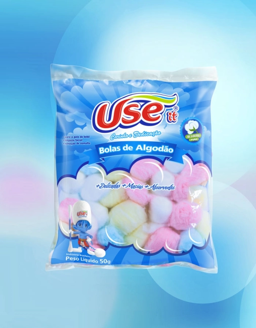 ALGODÃO BOLA COLORIDA 50G