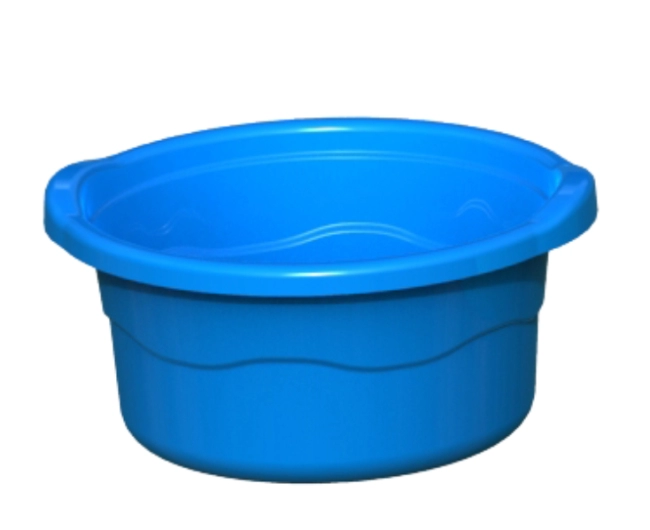 Bacia Plástica 2,8 litros - AZUL OU VERDDE