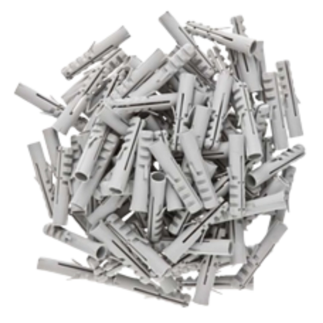 Buchas para Parede nº 06 - 50 peças