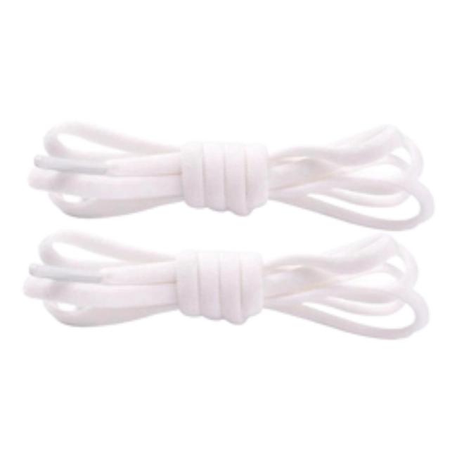 Cadarço branco par de 1m.