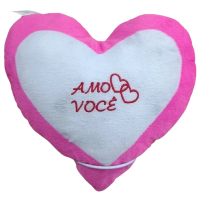 Coração Te Amo Rosa sem Mão - M