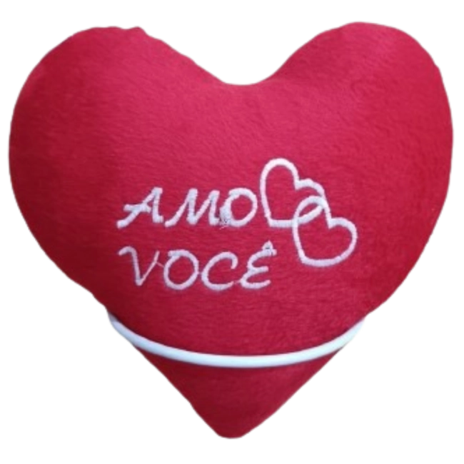 Coração Te Amo Vermelho sem Mão