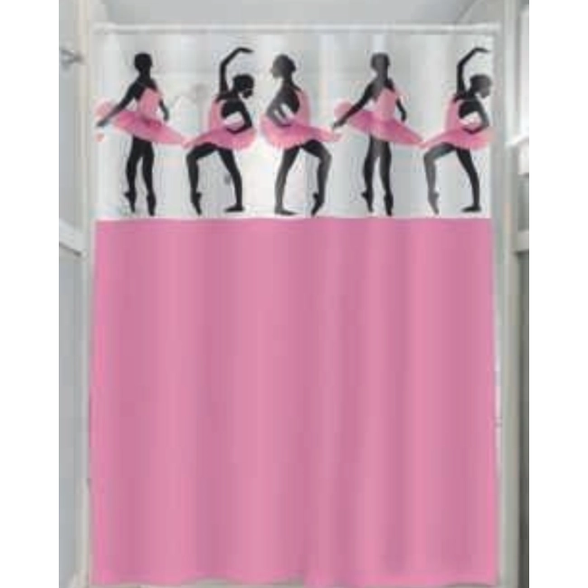 Cortina para Box de Banheiro - Bailarinas