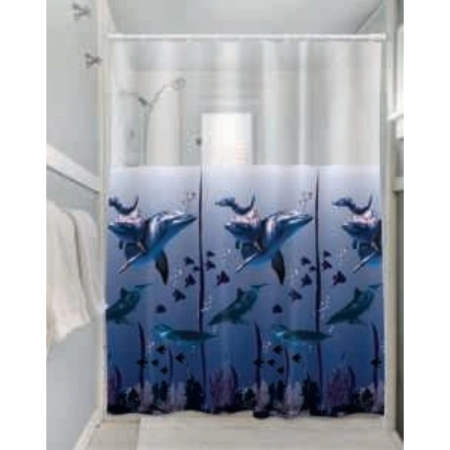 Cortina para Box de Banheiro - Golfinho