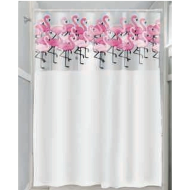 Cortina para Box -Flamingos
