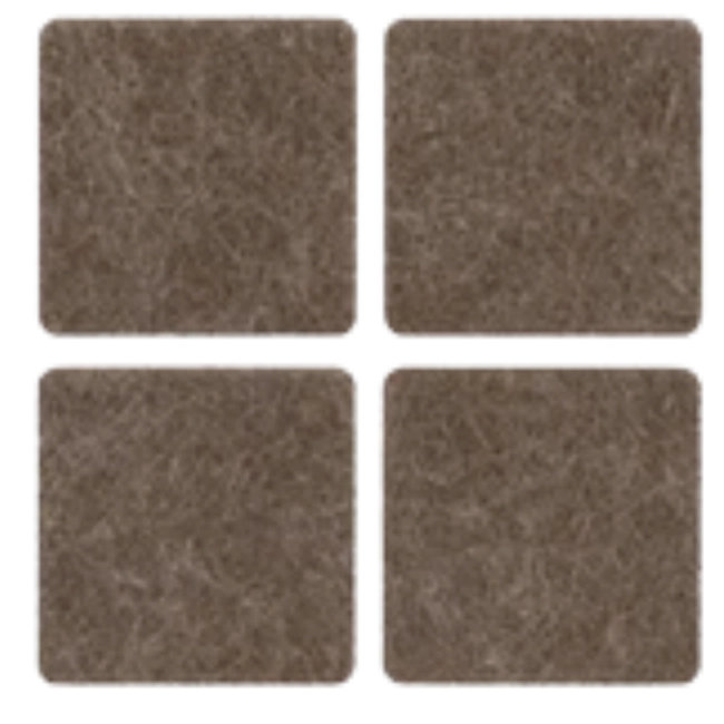 Feltro para pé de mesa quadrado 40 x 40mm - 4 peças