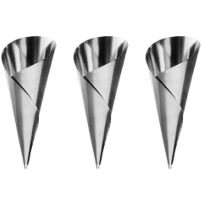 Forma para canudo 30×78 mm - 3 peças