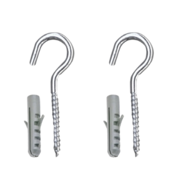 Gancho com bucha nº 6 - 4 peças