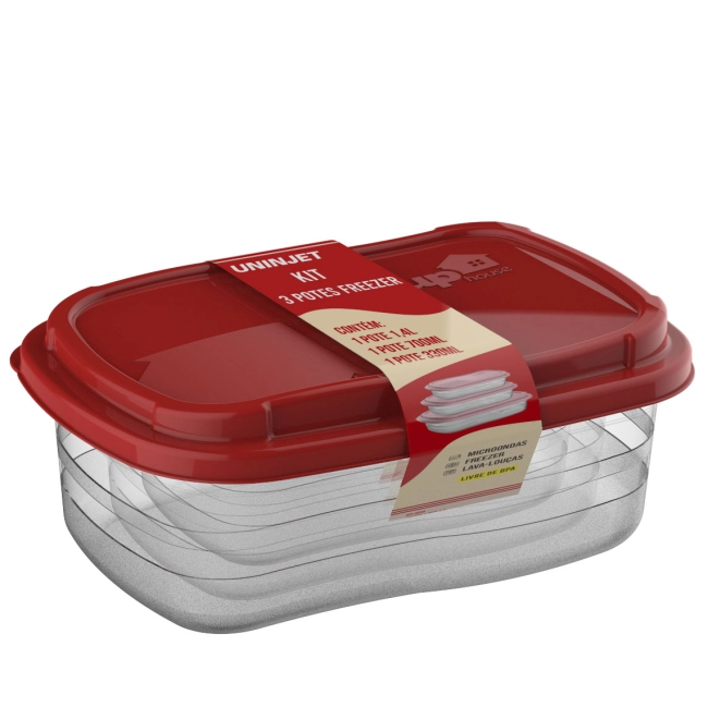 Kit 3 Container Freezer