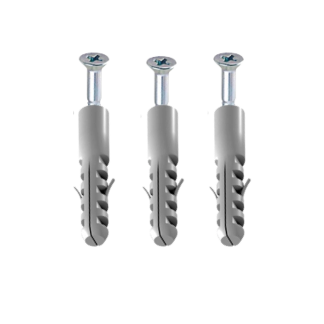 Parafuso com Bucha n° 08 - 06 peças