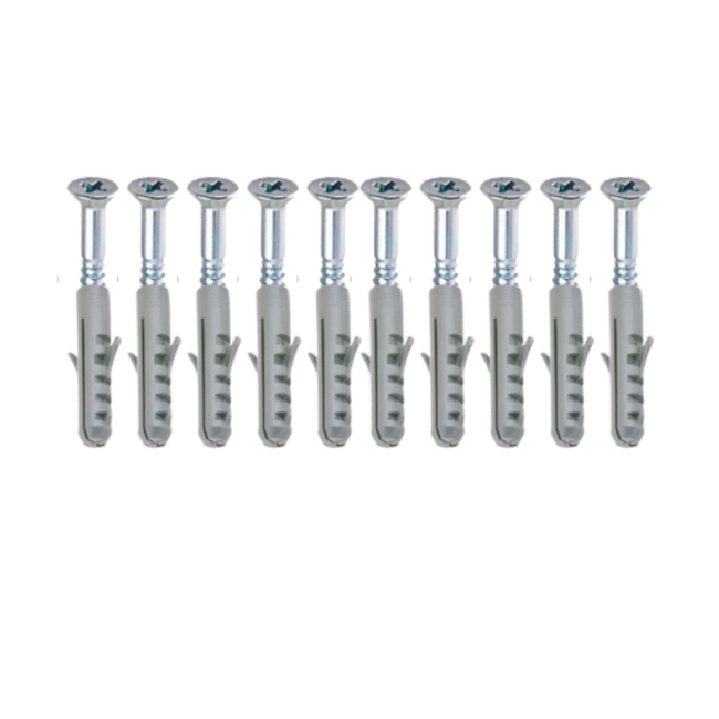 Parafusos com Bucha nº 06 - 20 peças