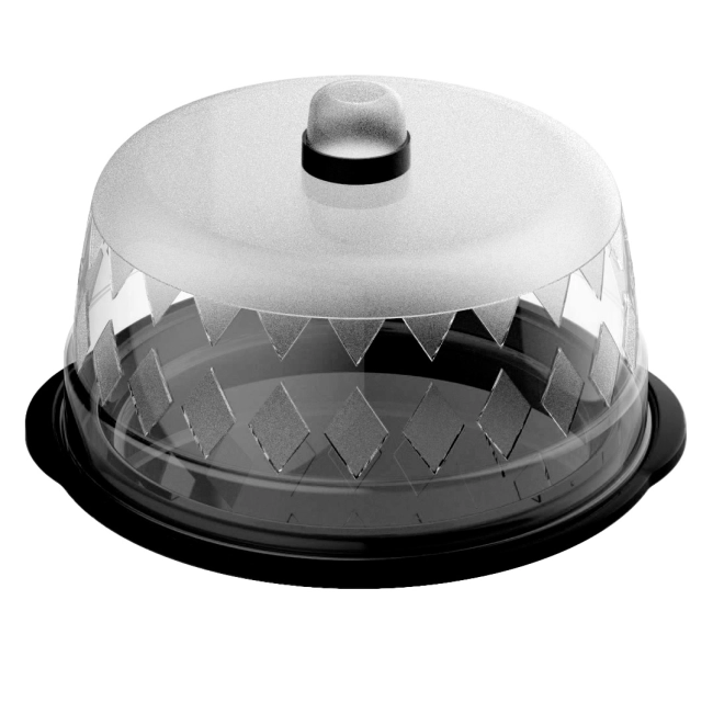 Queijeira Com Tampa - Preto