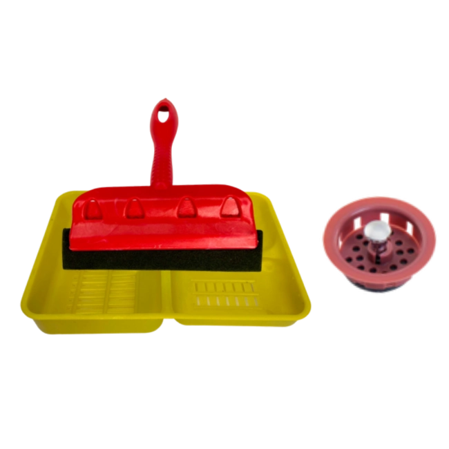 Rodo para pia+Ralo Americano+Saboneteira