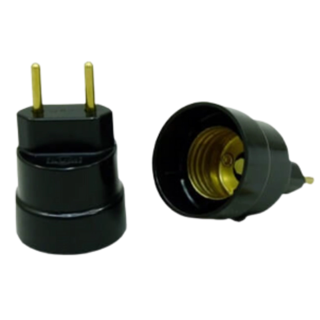 Soquete com pino porta lâmpada