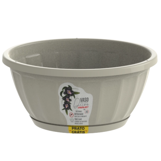 Vaso cachepô cuia Nº28 Palha - REF 1111