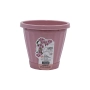 Vaso Cachepot Com Prato N13 - Rosa REF 828