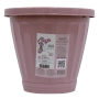 Vaso Cachepot Com Prato N35 - Rosa REF 844