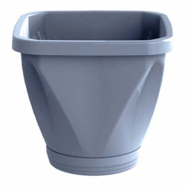 Vaso Quadrado Cinza Nº28 - REF 1240