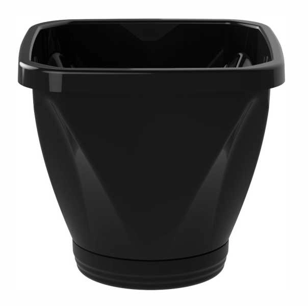 Vaso Quadrado Preto - Nº28 - REF 1236