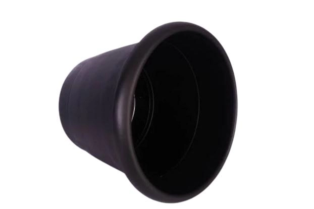 Vaso VB - 25 Com Borda - Preto